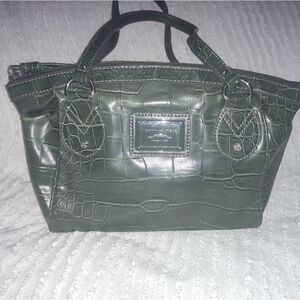 Vintage Tommy Hilfiger Green Gator Print Purse